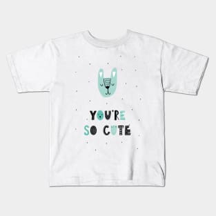 Scandinavian You're So Cute Kids T-Shirt